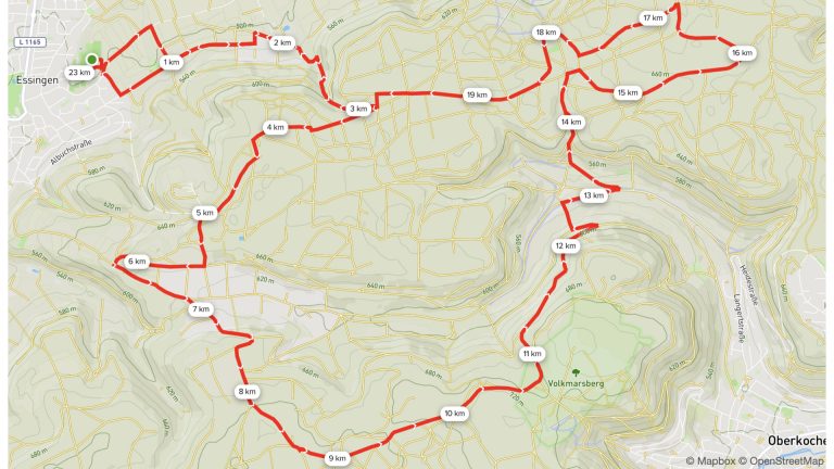 Vitus König Drei Berge Lauf (23,5 KM)